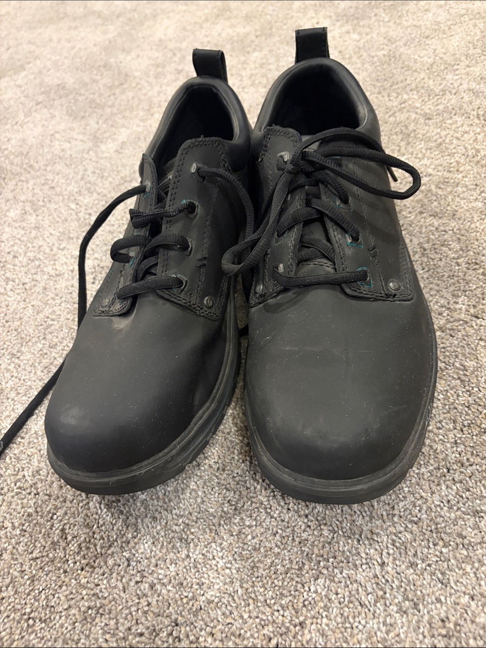 Skechers Men's Black Lace-Up Work Boots